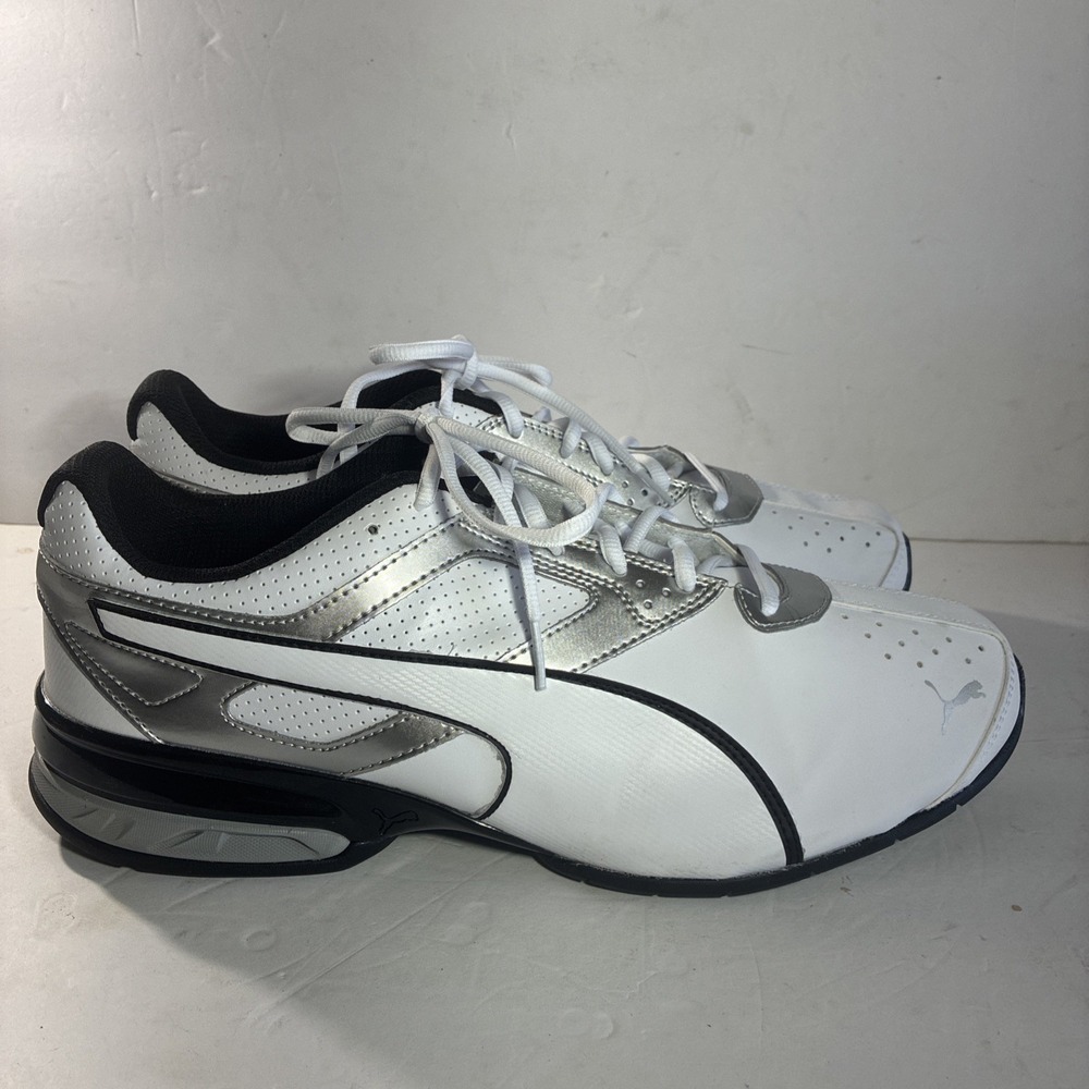 Puma Men's Archtec White Silver Trim Athletic Running Shoes Size 14